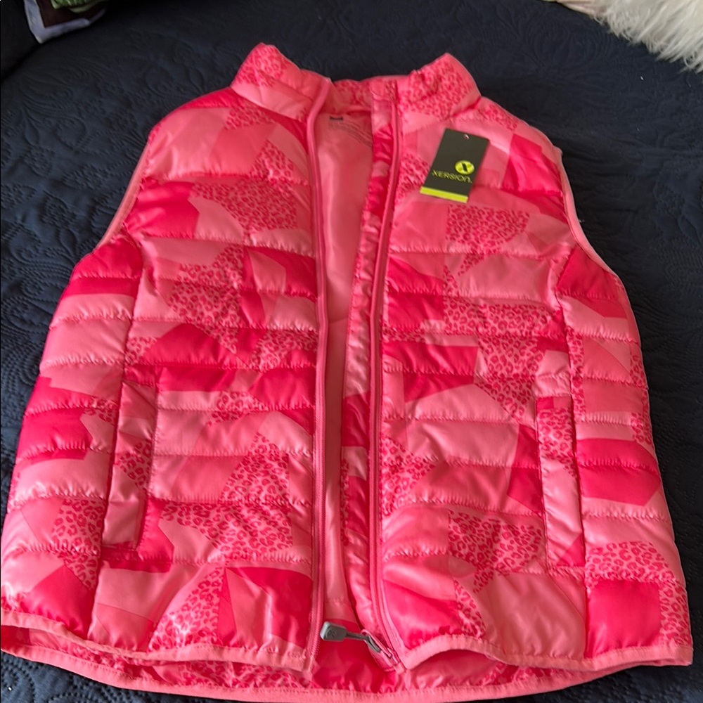 Xersion Kids Pink Puffer Vest